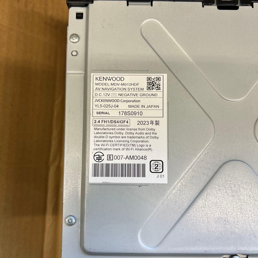 KENWOOD MDV-M910HDF フローティングナビ 9インチ大画面