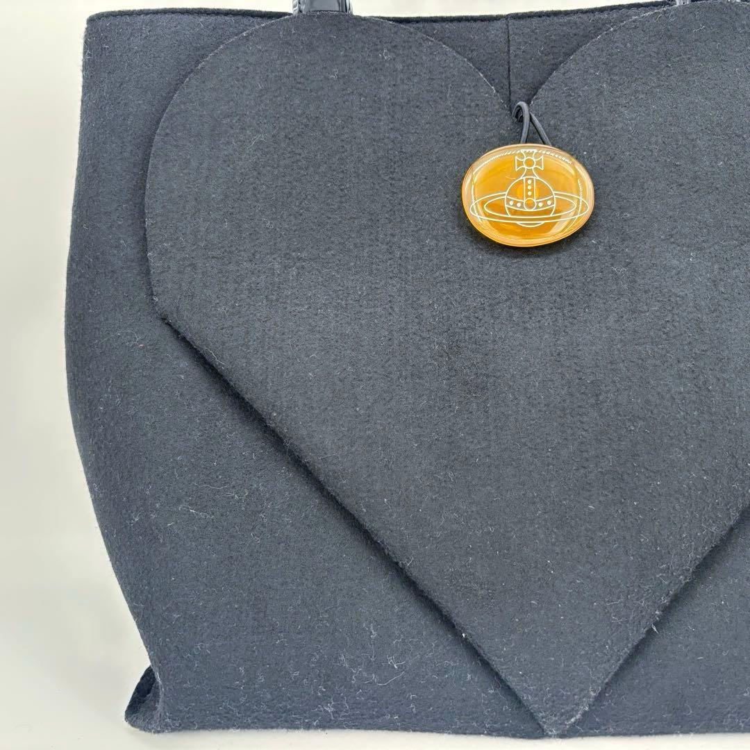 ヴィヴィアンウエストウッド トートバッグ フェルト ブラック