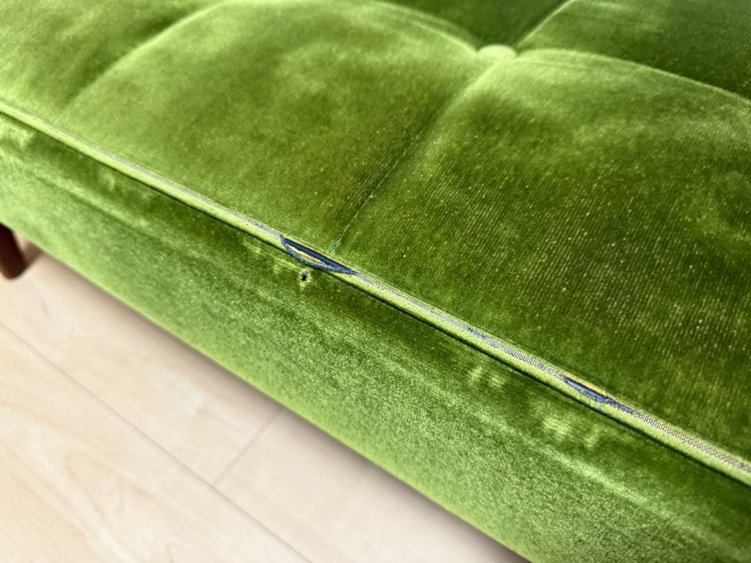 カリモク60 Kチェア2シーター　モケットグリーン