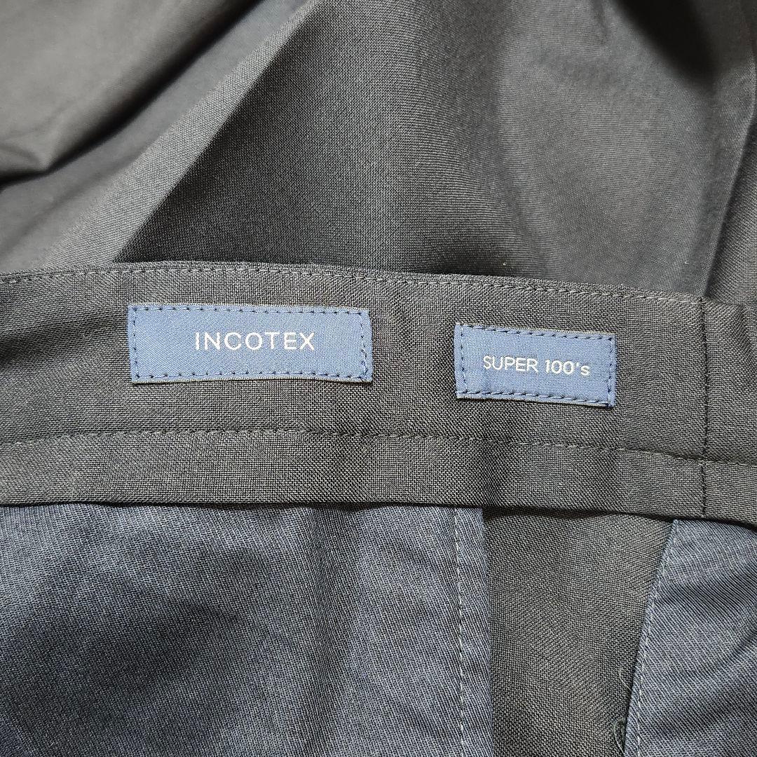 美品☆サイズ50　インコテックス　スラックス　スーパー100's　ドローコード