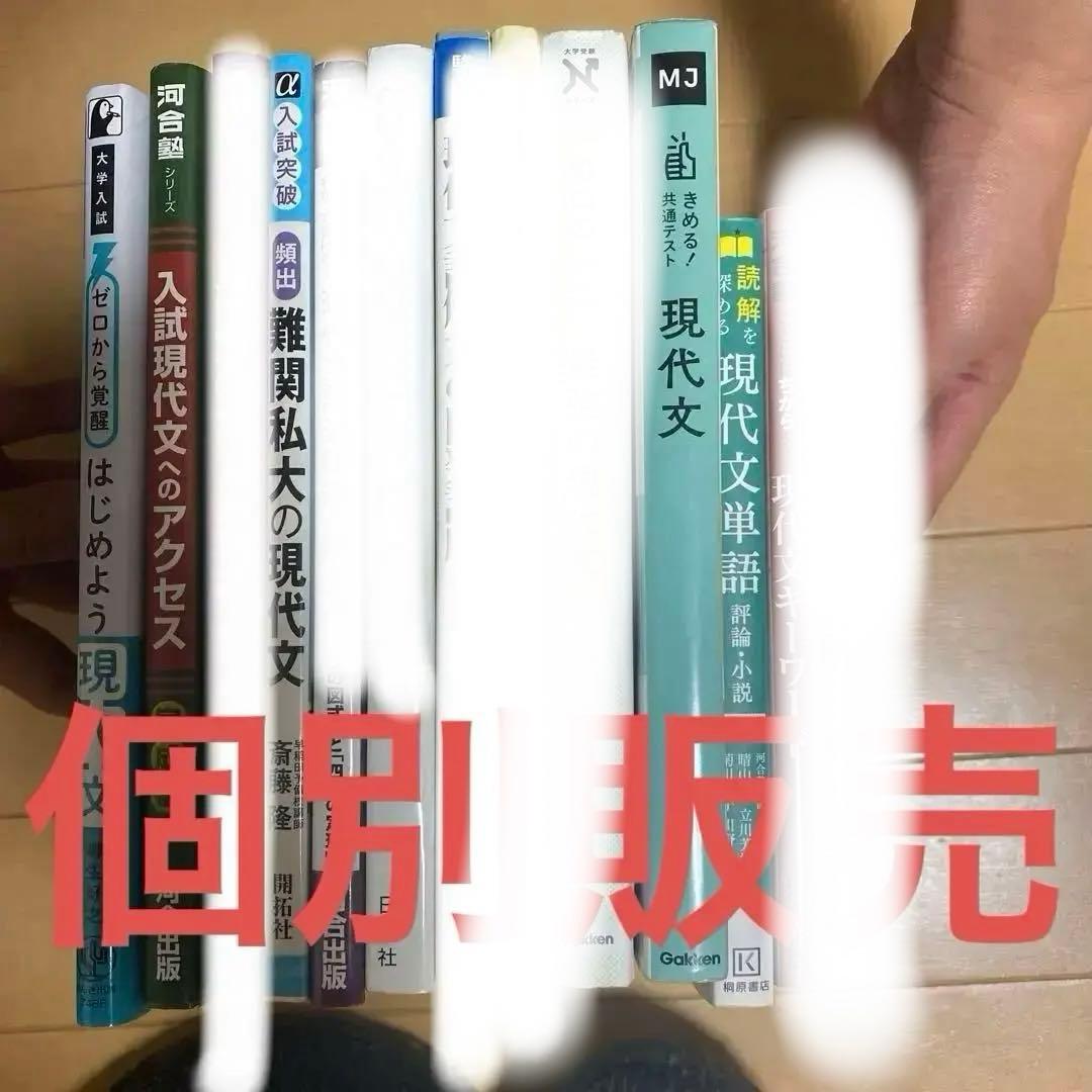大学受験　国語　現代文　参考書　バラ売りOK