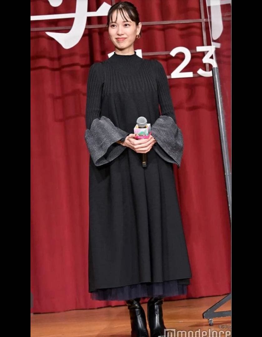 cfcl ニット ワンピース ドレス ノースリーブ バルーン