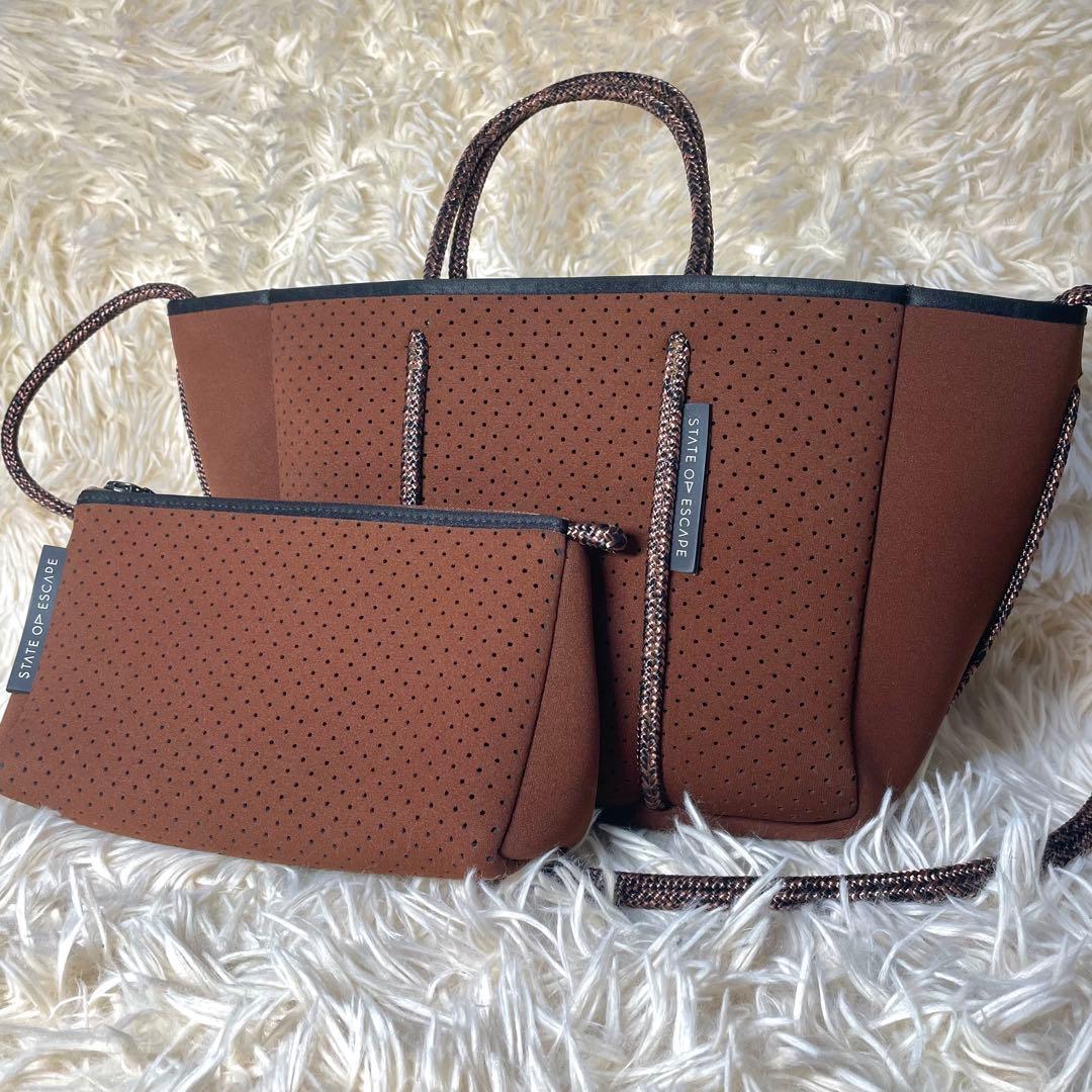 極美品　ステートオブエスケープ　ハンドバッグ　ショルダーバッグ　2way プティ