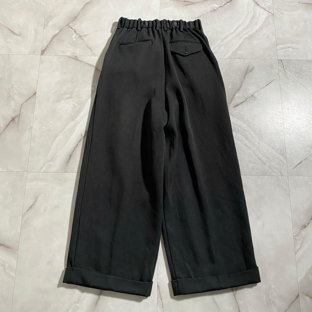 A18328 美品 マーカウェア 22AW プリーテッドワイドトラウザーズパンツ