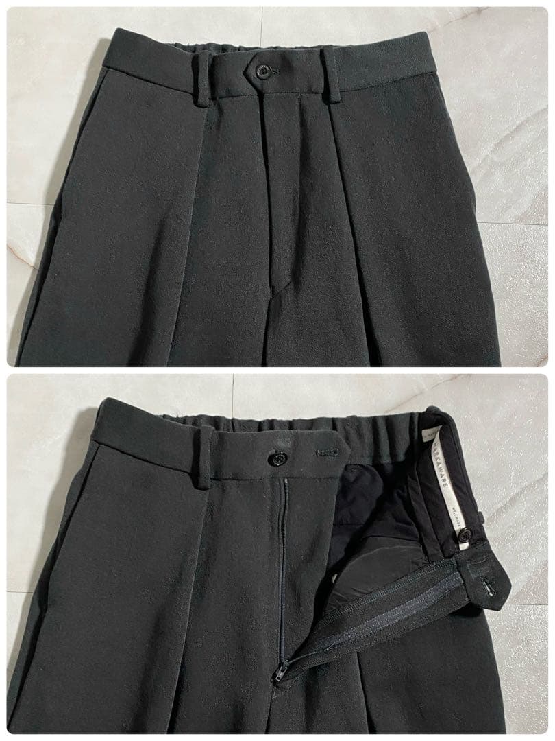 A18328 美品 マーカウェア 22AW プリーテッドワイドトラウザーズパンツ