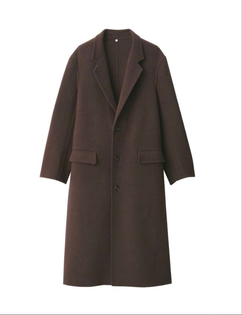 muji labo カシミヤ混 チェスターコート L