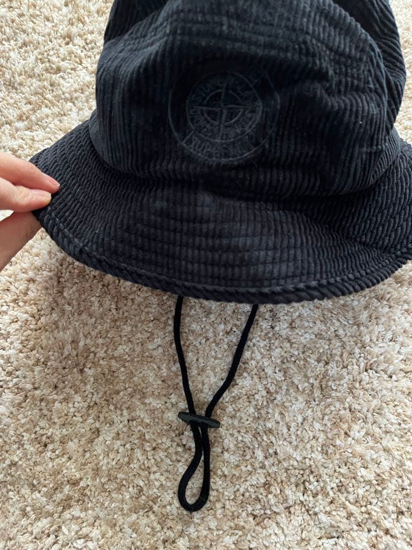 SUPREME Stone  コーデュロイ バケットハット 黒