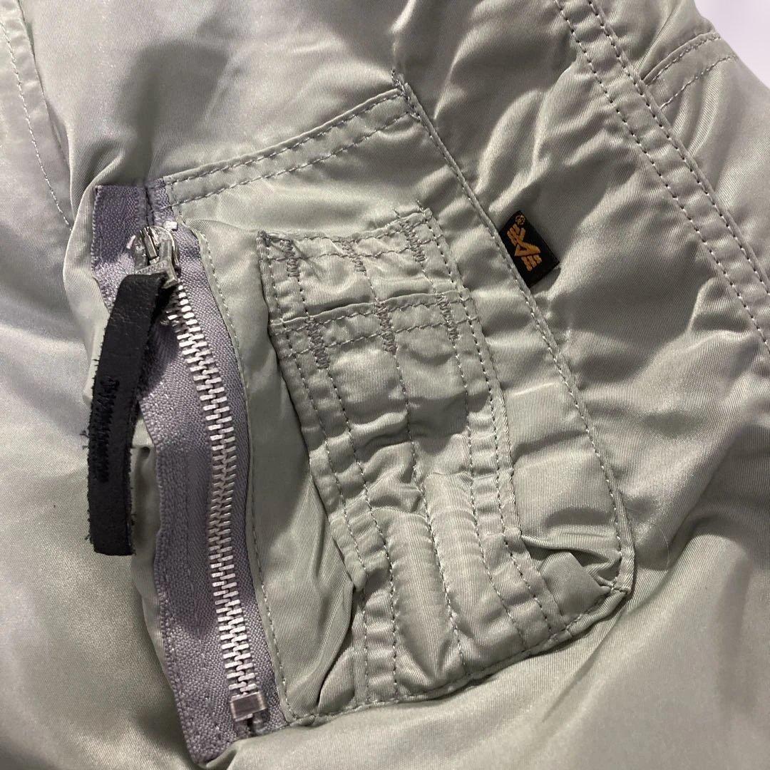 【激レア色/極美品】ALPHA USA製 N3-B グレー XL相当 IDEAL