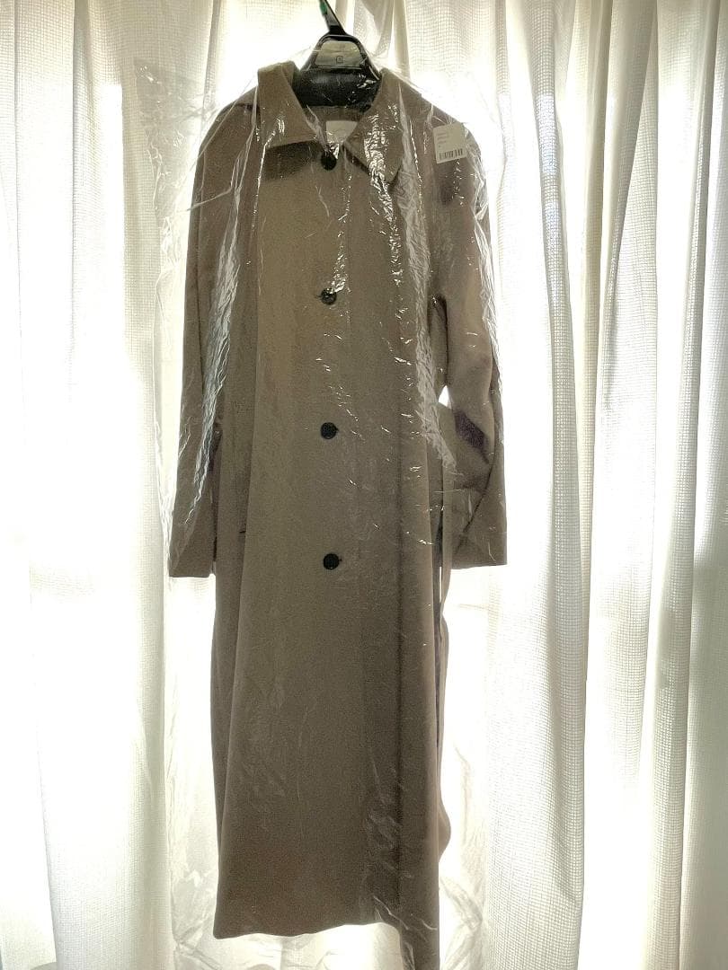 crewre ドレープステンカラーコート olive beige size2