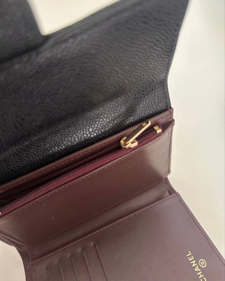 マトラッセ キャビアスキン キルティング 財布