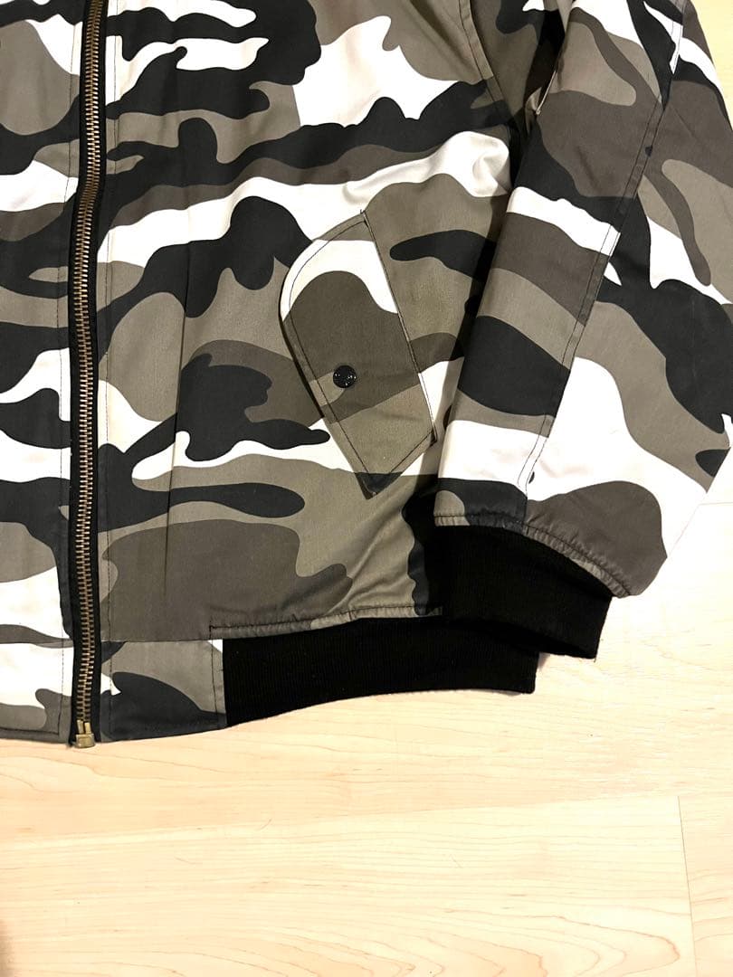 Fostex Garments ボンバージャケット MA-1 白 迷彩 XXL