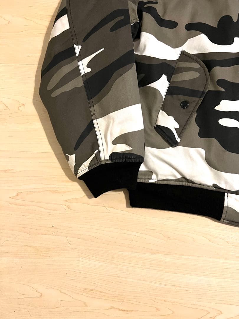 Fostex Garments ボンバージャケット MA-1 白 迷彩 XXL