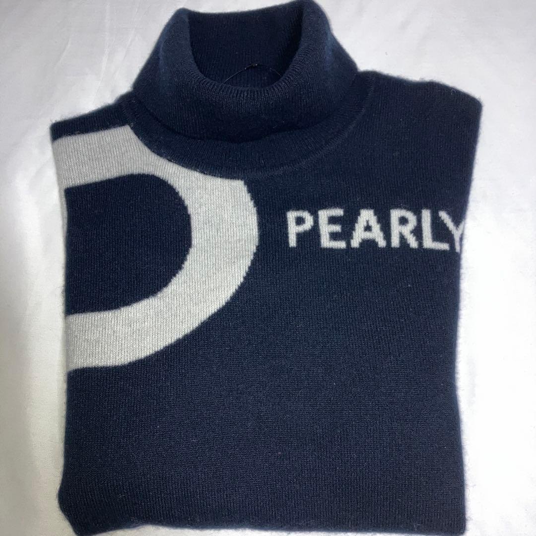 パーリーゲイツ　カシミヤタートルネックセーター　メンズ　サイズ4