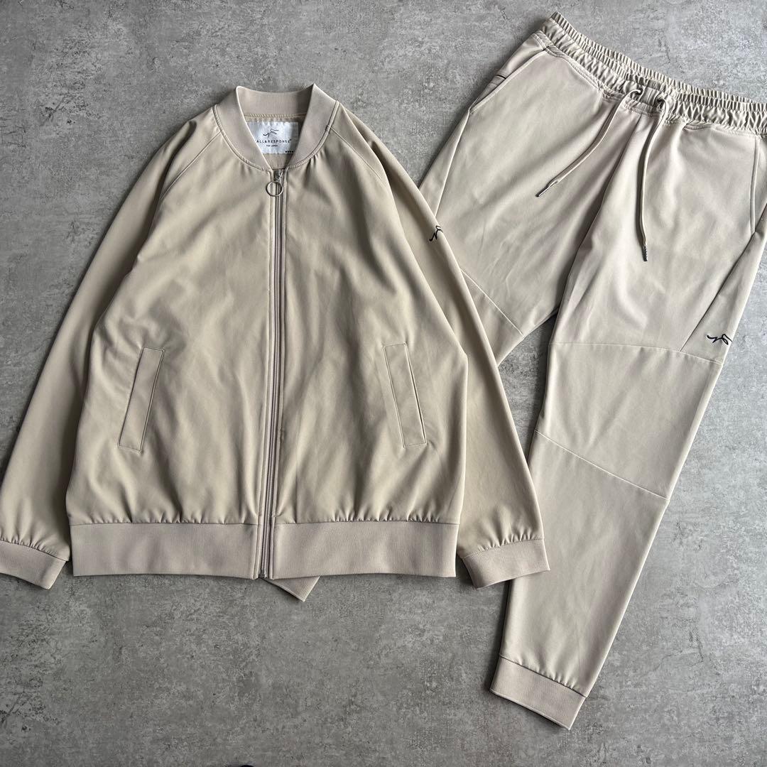 極美品■CALL&RESPONSE【XL】セットアップ ベージュ ブルゾン