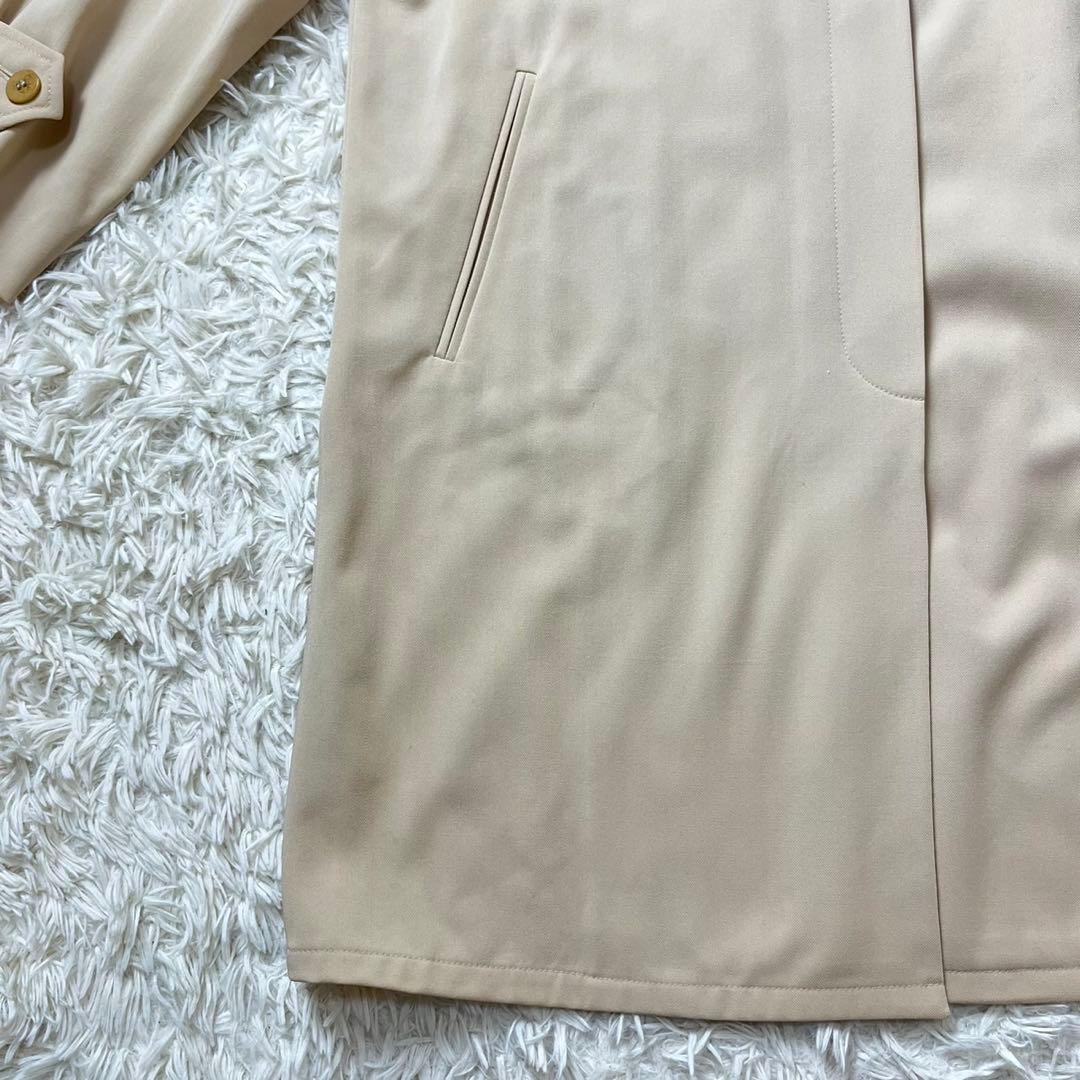 マックスマーラ　最高級　白タグ　ステンカラーコート　ウール100％　ベージュ