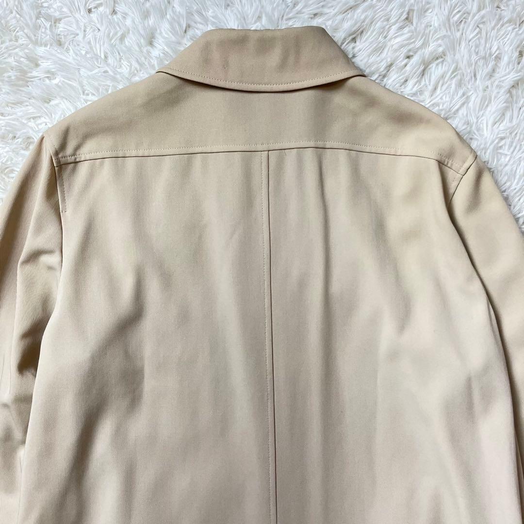 マックスマーラ　最高級　白タグ　ステンカラーコート　ウール100％　ベージュ