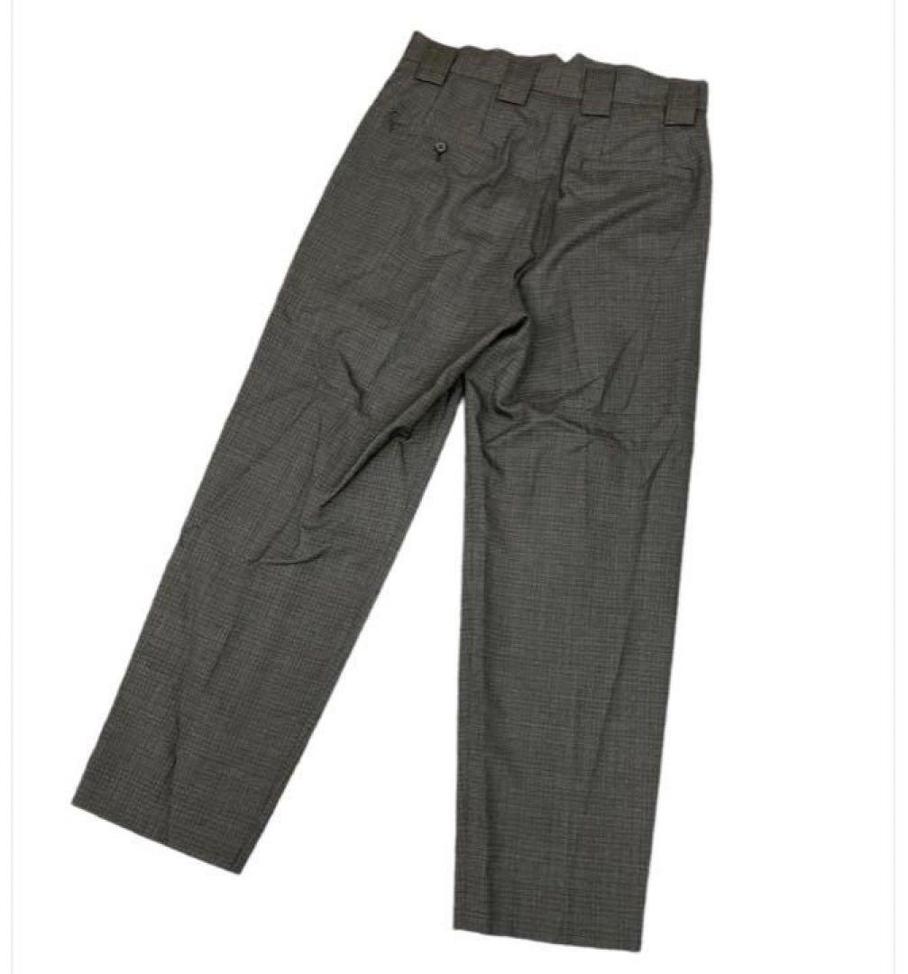 パンツ stein DOUBLE WIDE TROUSERS BLUE CHECK