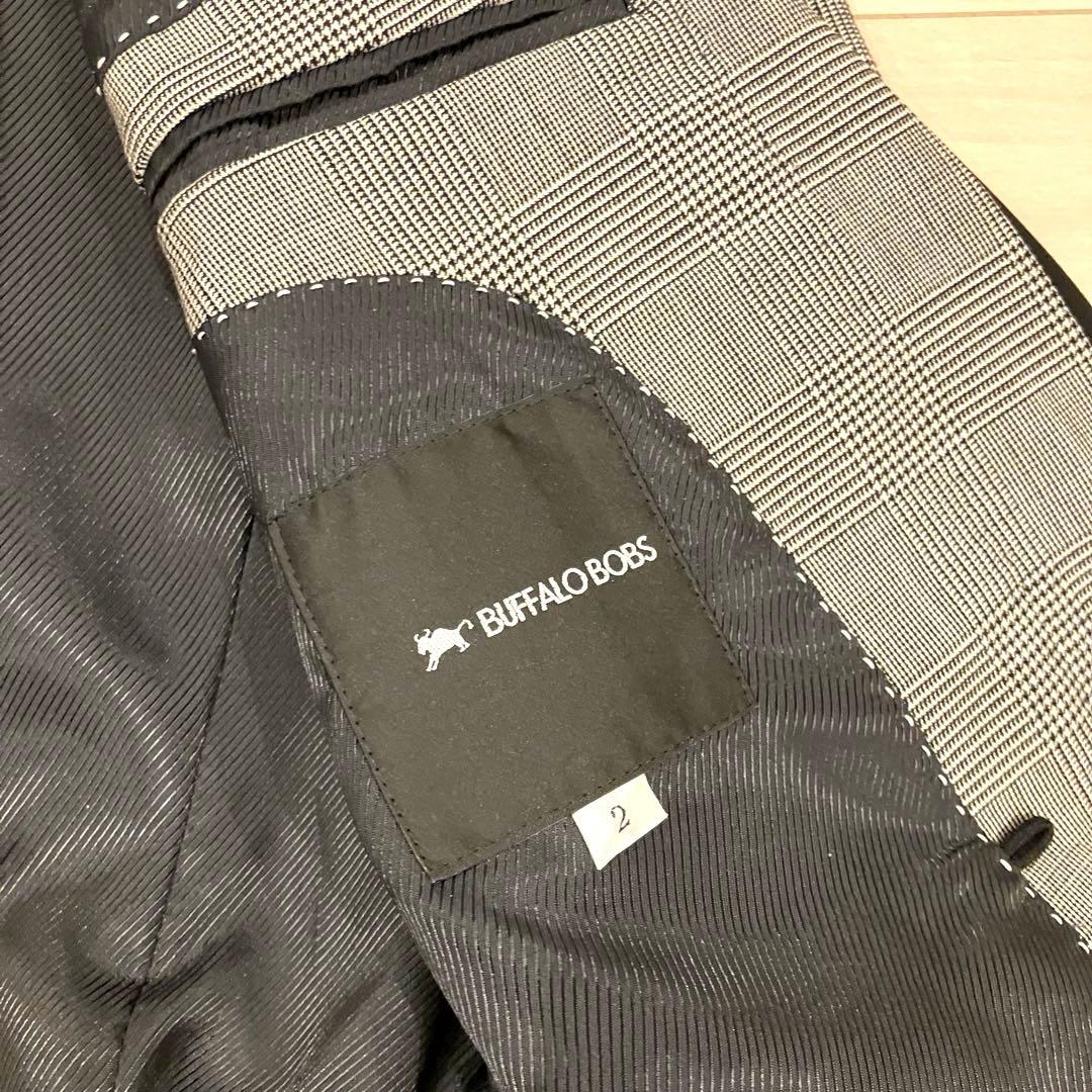 極美品✨ BUFFALO BOBS セットアップ チェーンロゴ チェック 絹 M