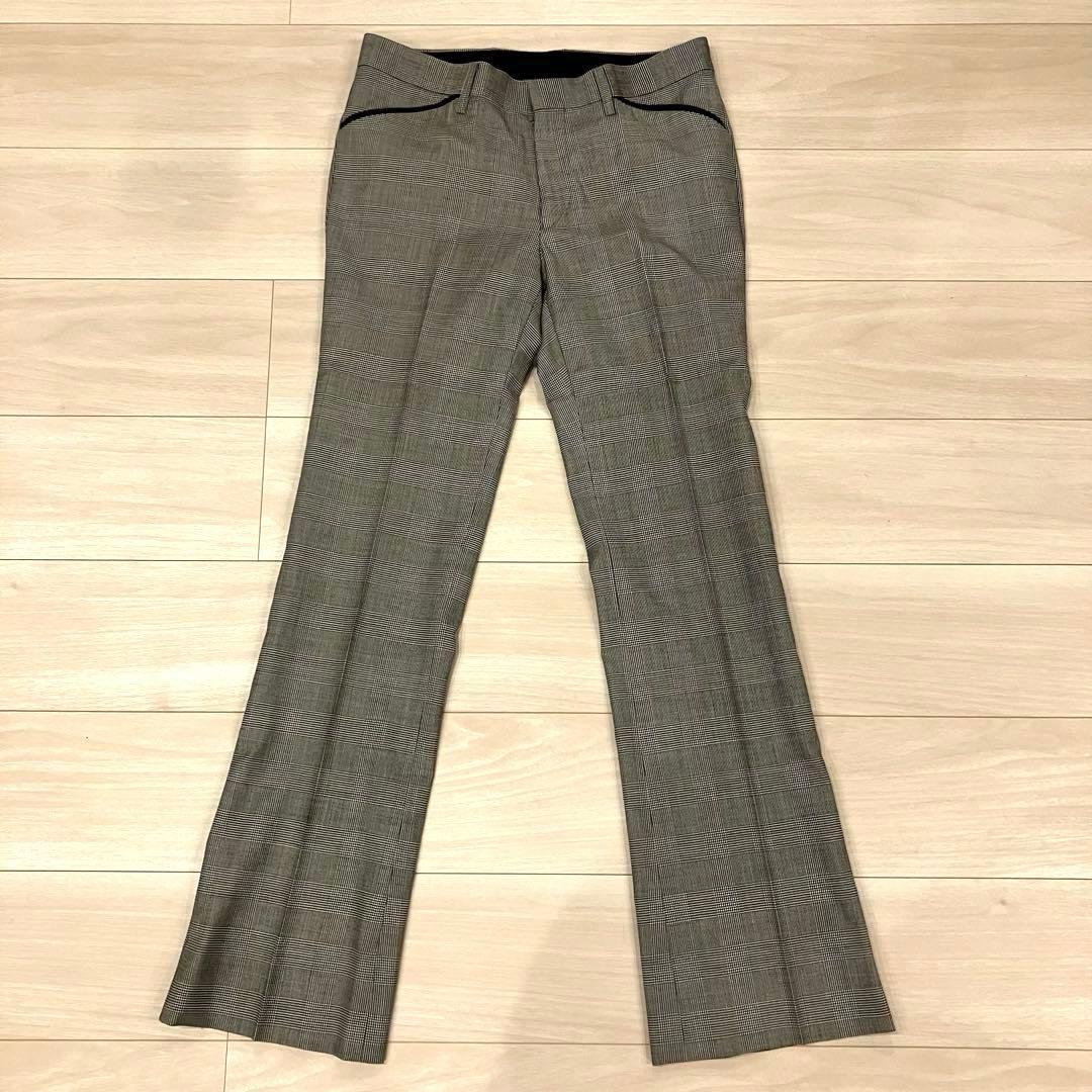 極美品✨ BUFFALO BOBS セットアップ チェーンロゴ チェック 絹 M