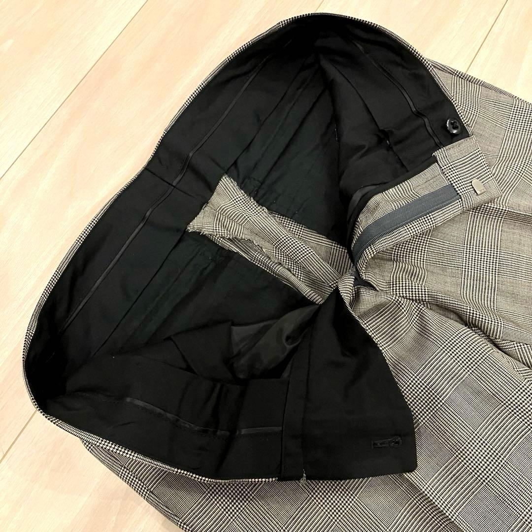 極美品✨ BUFFALO BOBS セットアップ チェーンロゴ チェック 絹 M