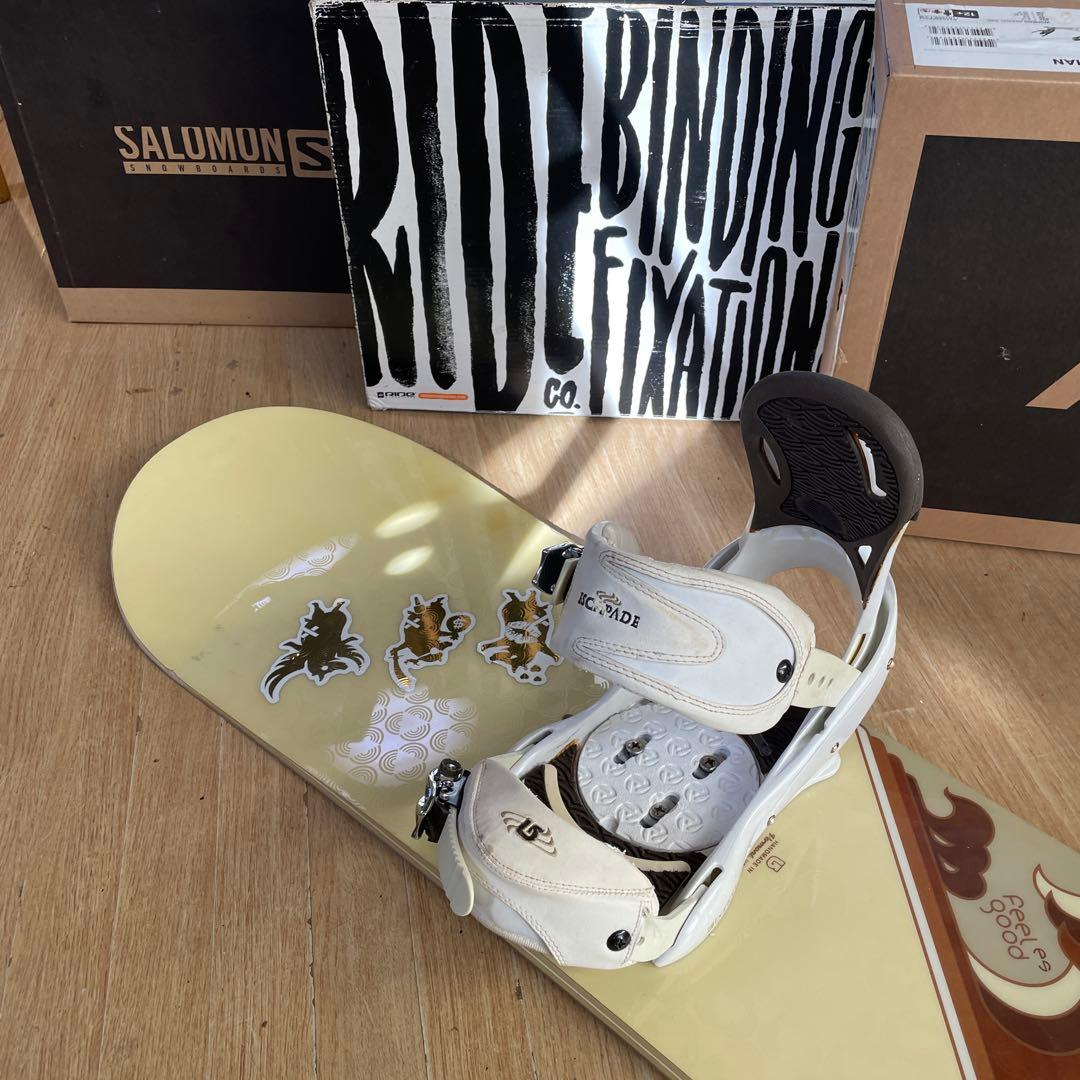 BURTON　feelgood　バートン　エスカペイドバイン付スノーボードセット