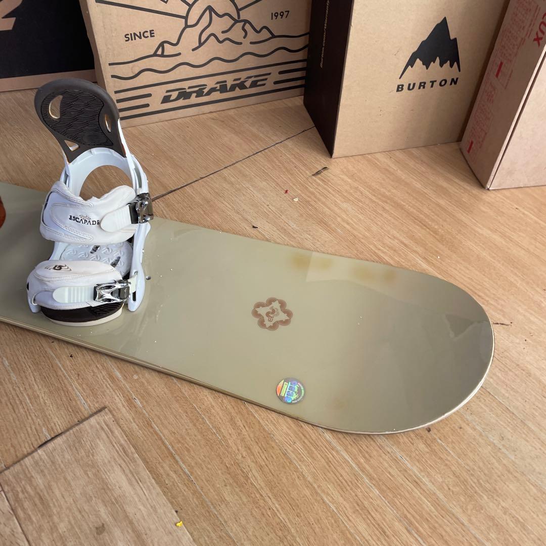 BURTON　feelgood　バートン　エスカペイドバイン付スノーボードセット