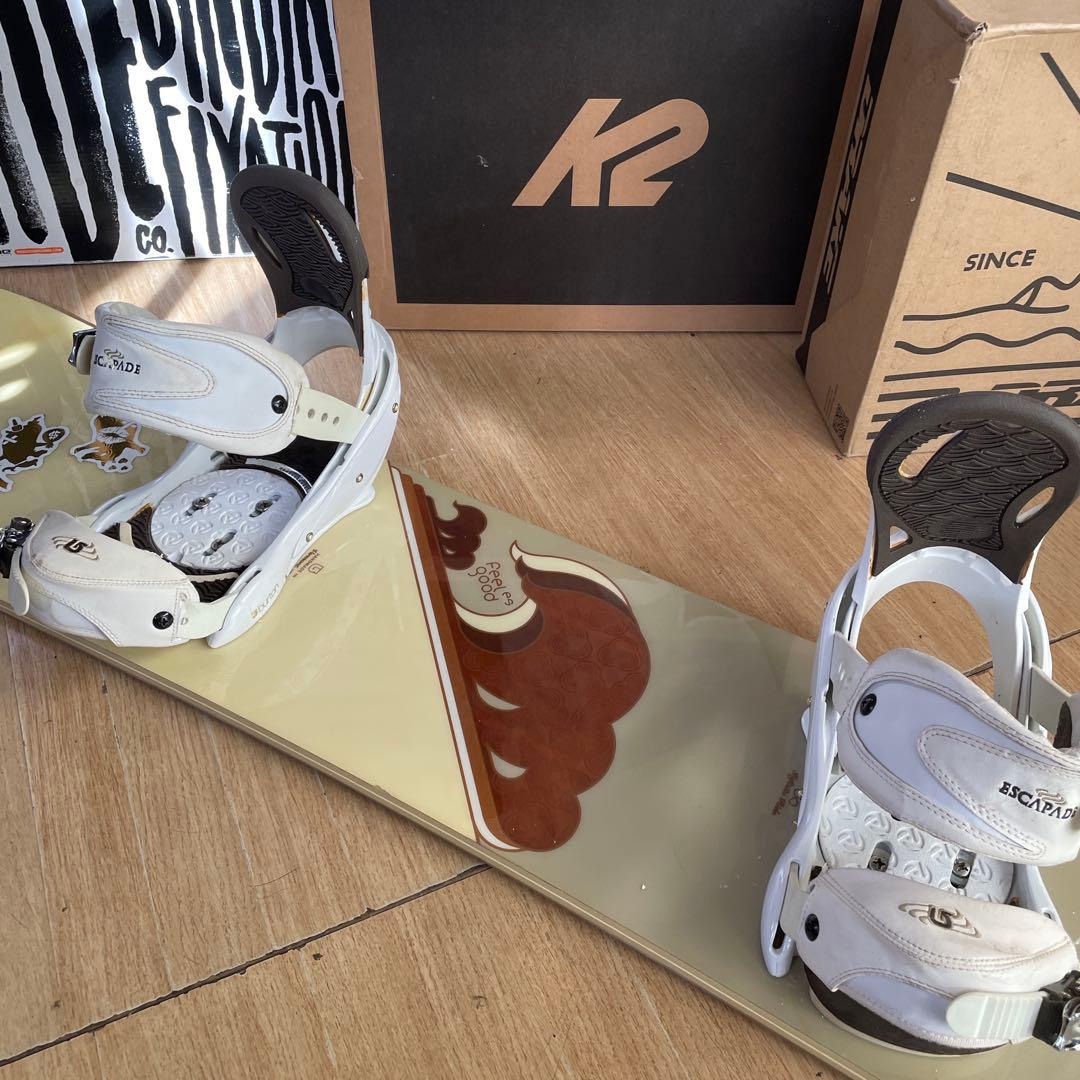 BURTON　feelgood　バートン　エスカペイドバイン付スノーボードセット