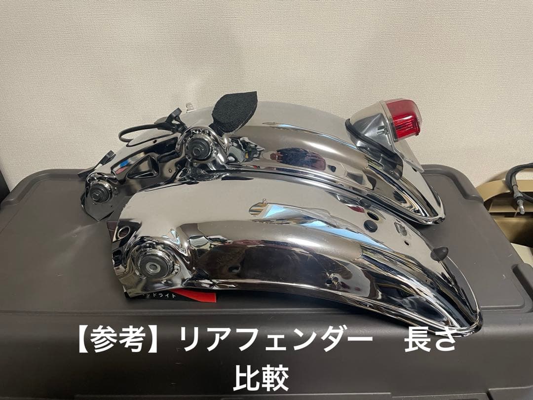 SR400 前後フェンダーセット　純正ショート加工