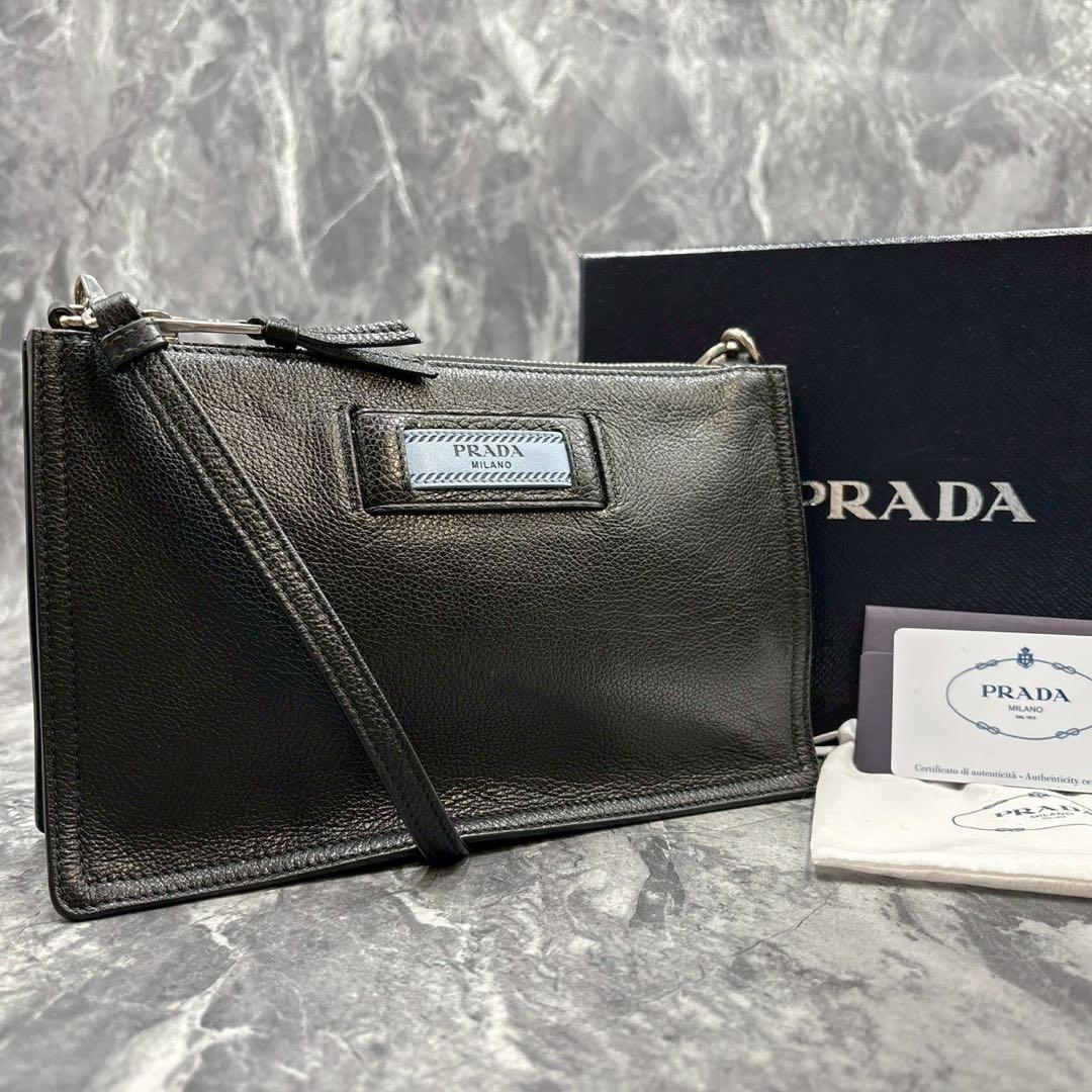 極美品✨　ＰＲＡＤＡ エティケット ワンショルダーバッグ