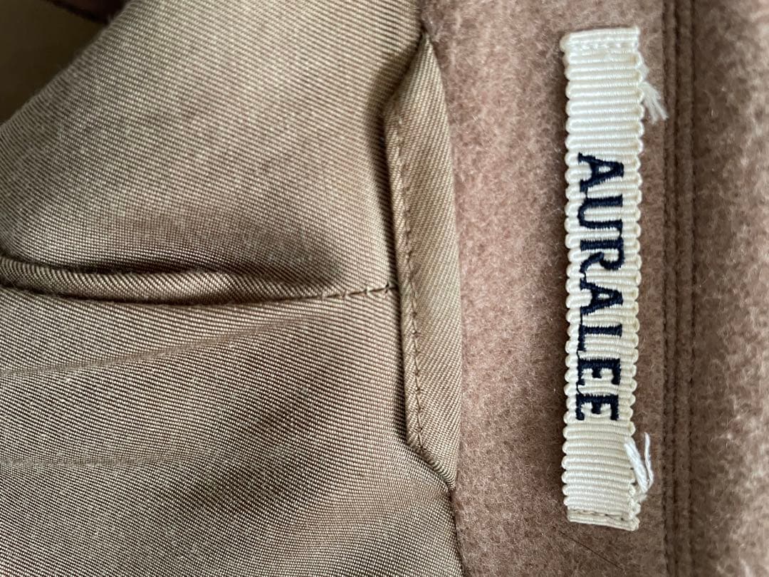 オーラリー　AURALEEウールコート　ベージュ