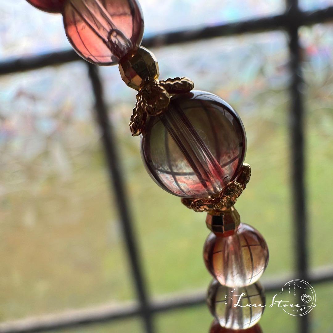 ⭐︎再販【ハイクオリティ アンデシン】光で変わる幻想的な彩り 天然石 ブレスレット