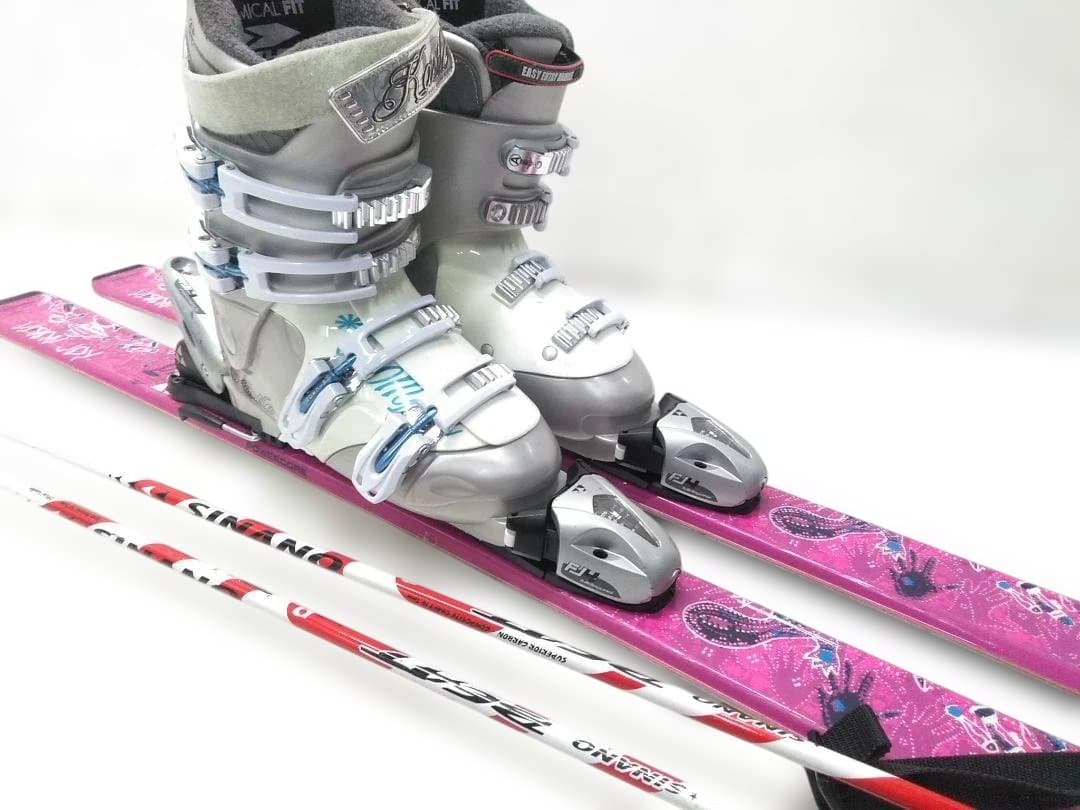 ジュニアスキー4点セット フィッシャー130cm ケスレー24cm