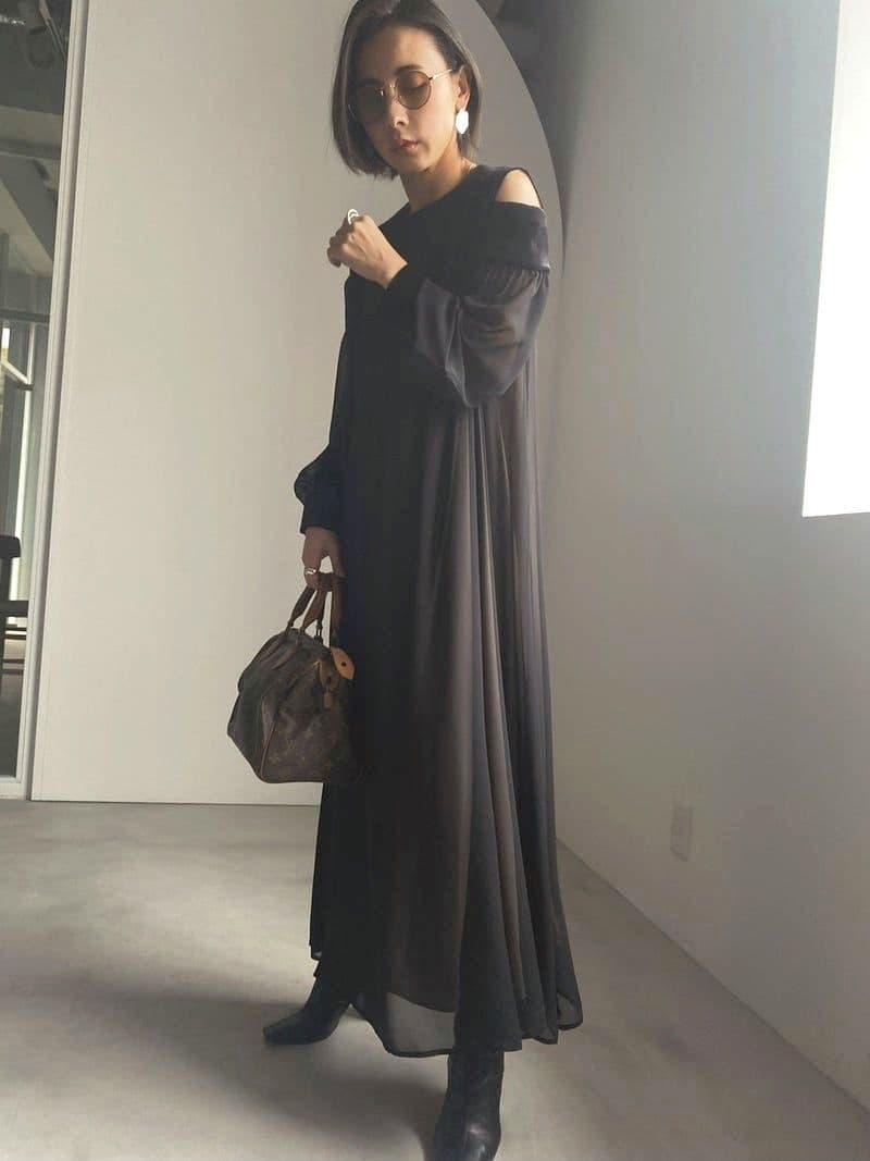 ワンピース TOP COVER SHEER DRESS ameri vintage