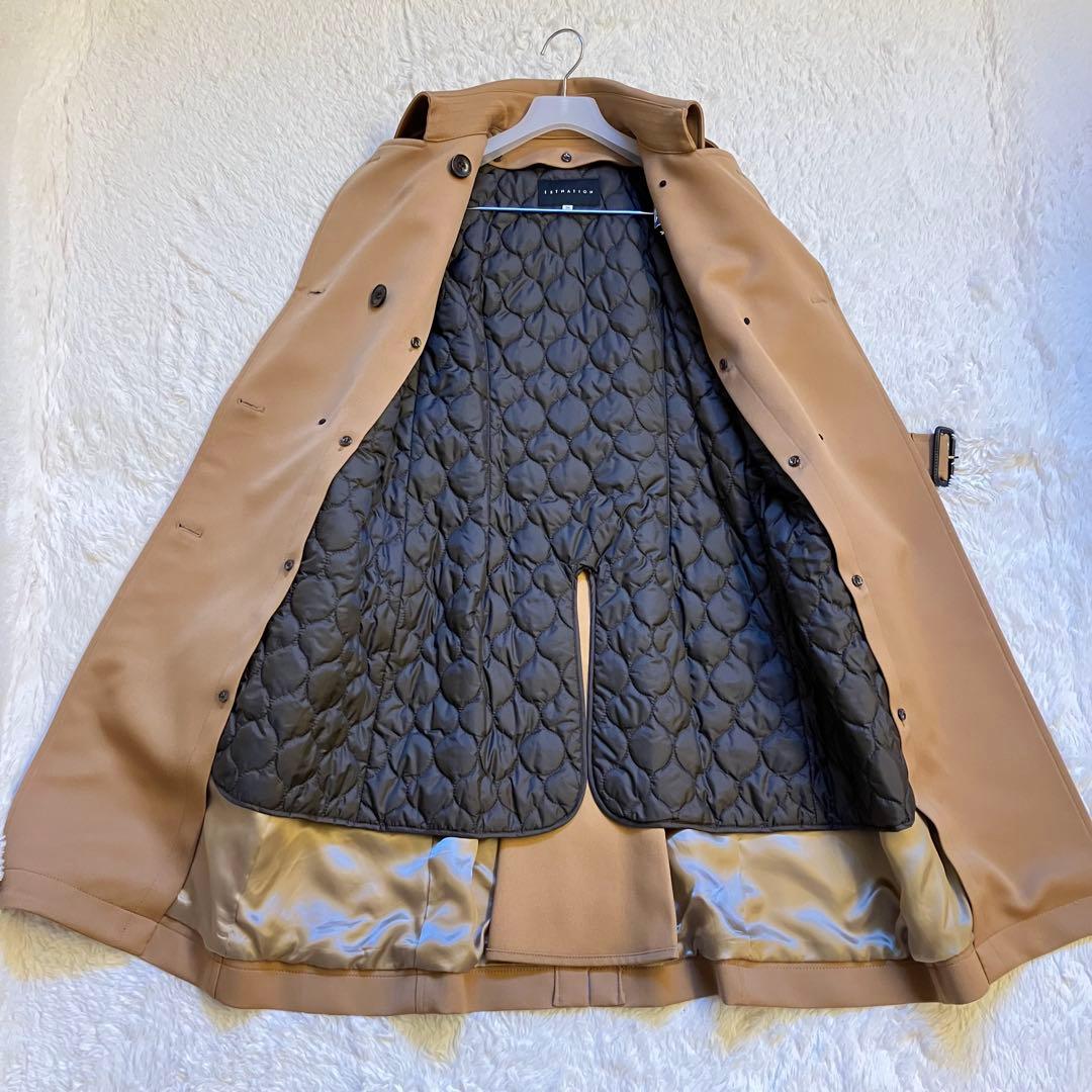 REMI様エストネーション　トレンチコート　ウール　ライナー付き　キャメル　36