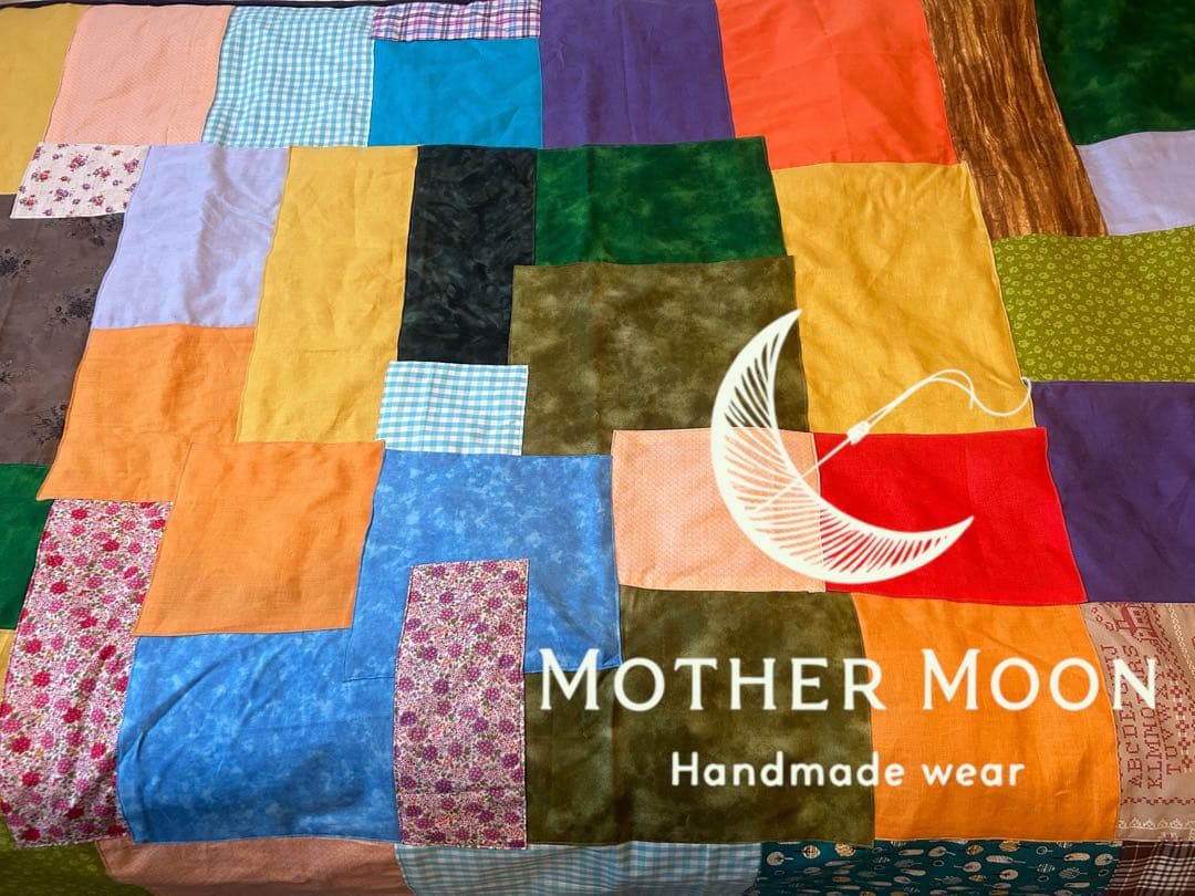 ハンドメイドhandmade★カラフルパッチワークのマルチカバー