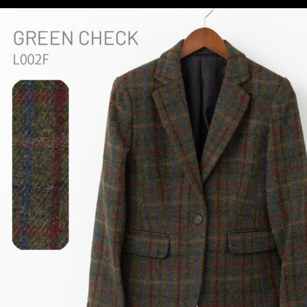 ※再値下げHARRIS TWEED ハリスツイード ウールチェックジャケット