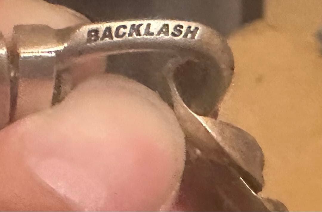 BACKLASH ブラックレザー ウォレットチェーン