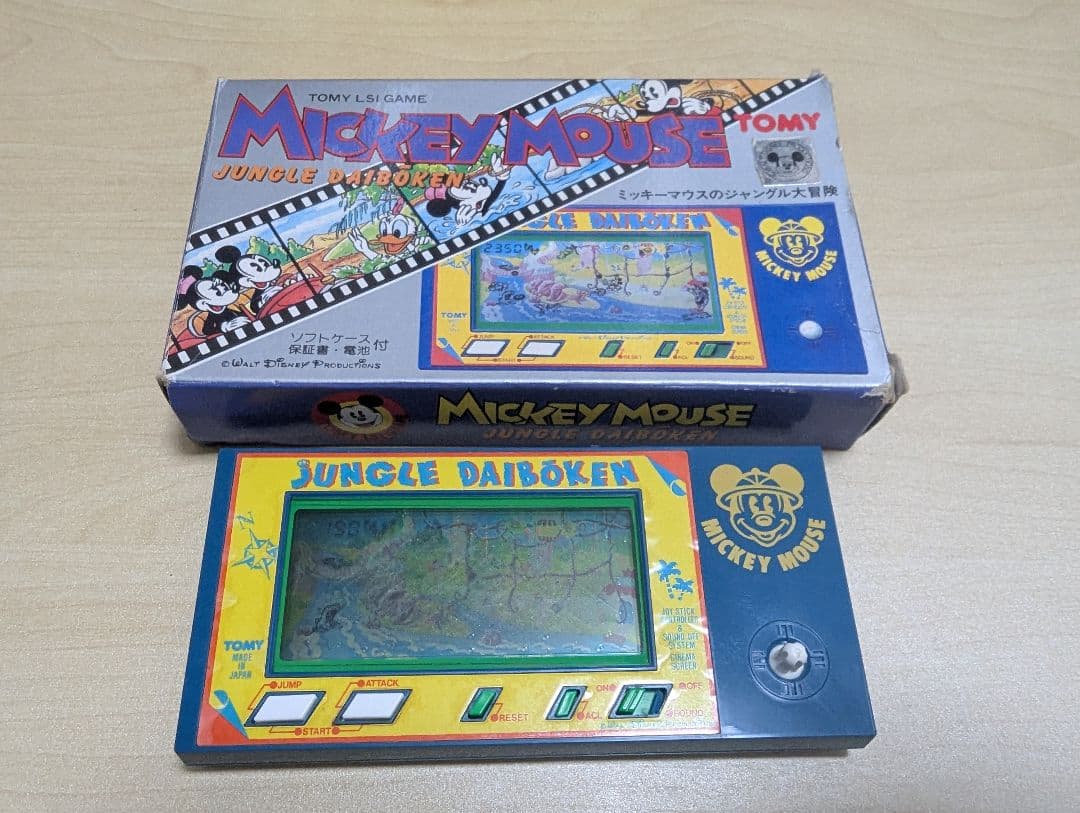 希少 トミー ゲームウォッチ ミッキーマウスのジャングル大冒険 動作品