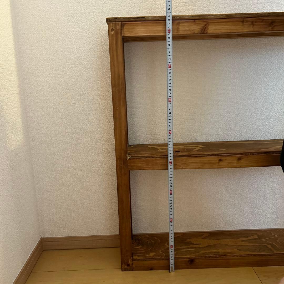 アンティーク風スリムラック　棚　ハンドメイド　飾り棚