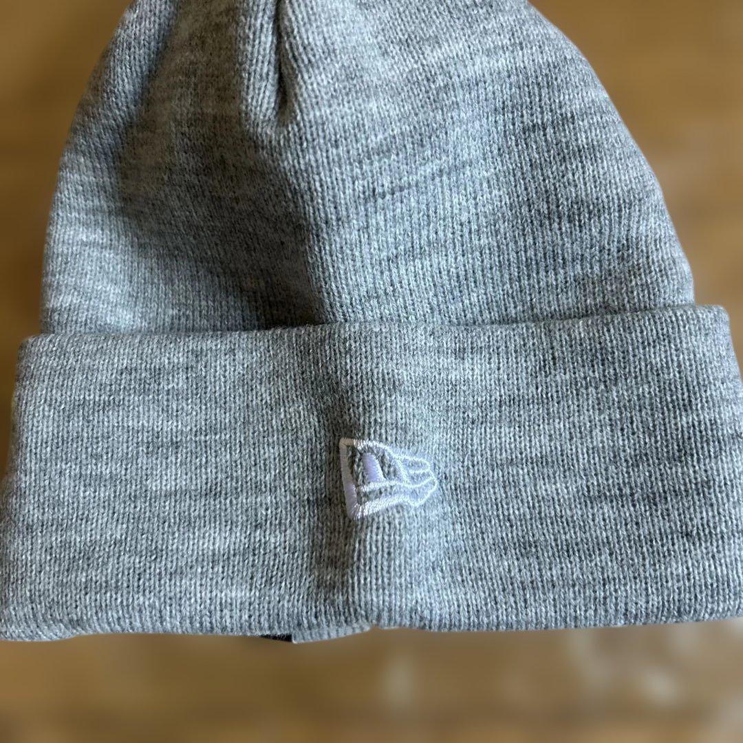 Supreme ニット帽 グレー Sロゴ