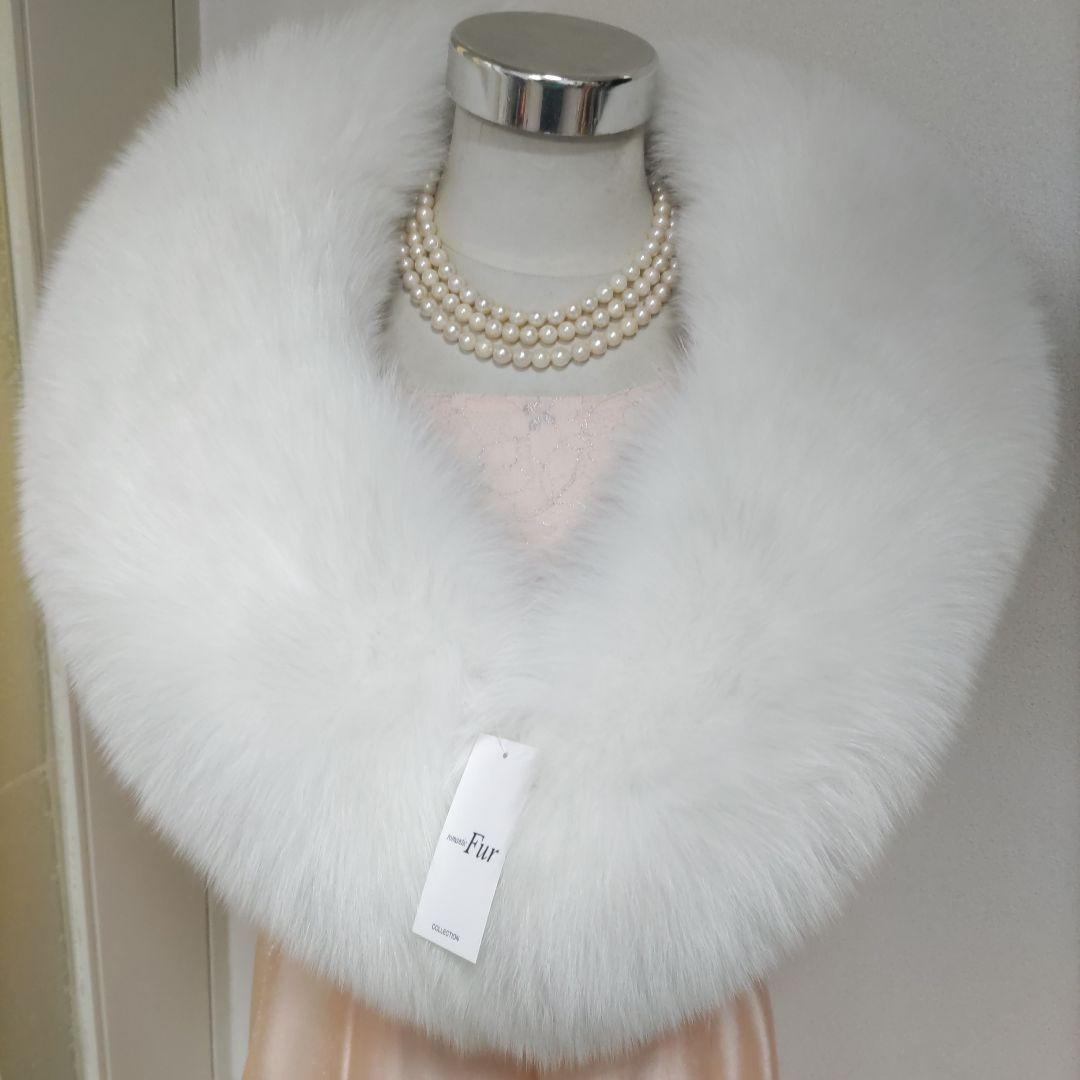 smile88　サガフォックス　シャドー　成人式ショール　SAGAFURS