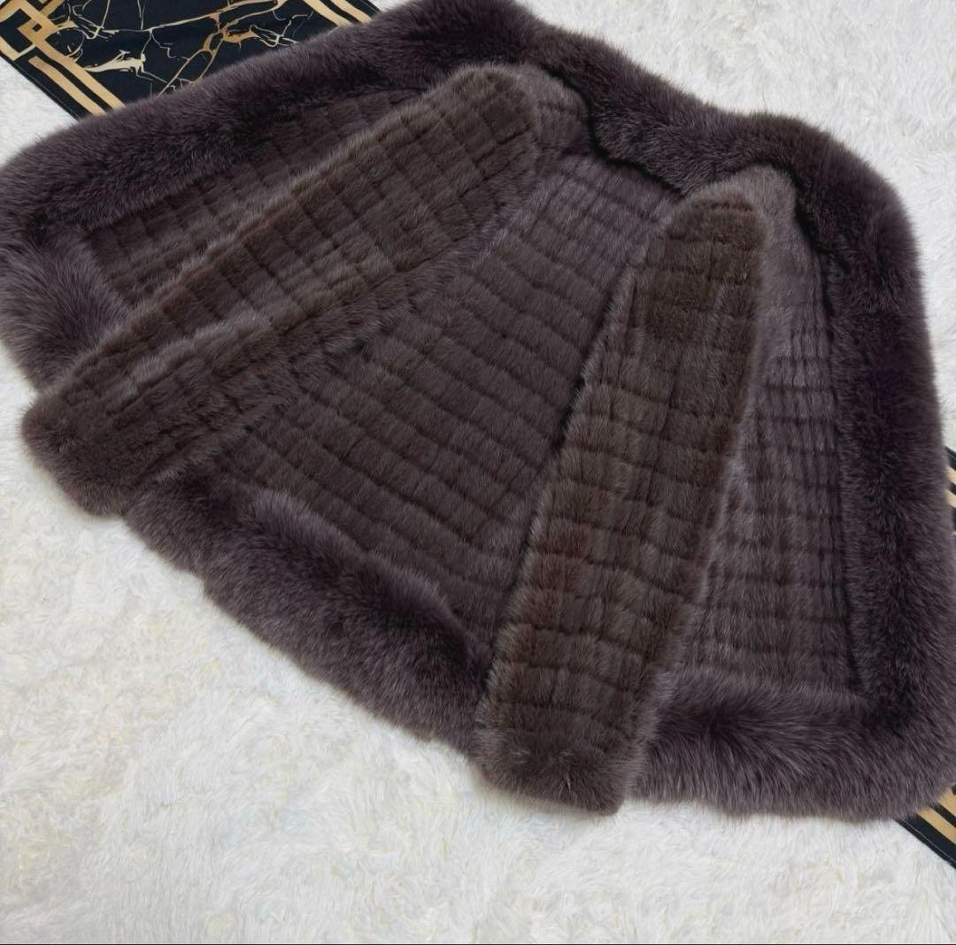 SAGAMINK サガミンク サガフォックス ボリュームファー襟裾