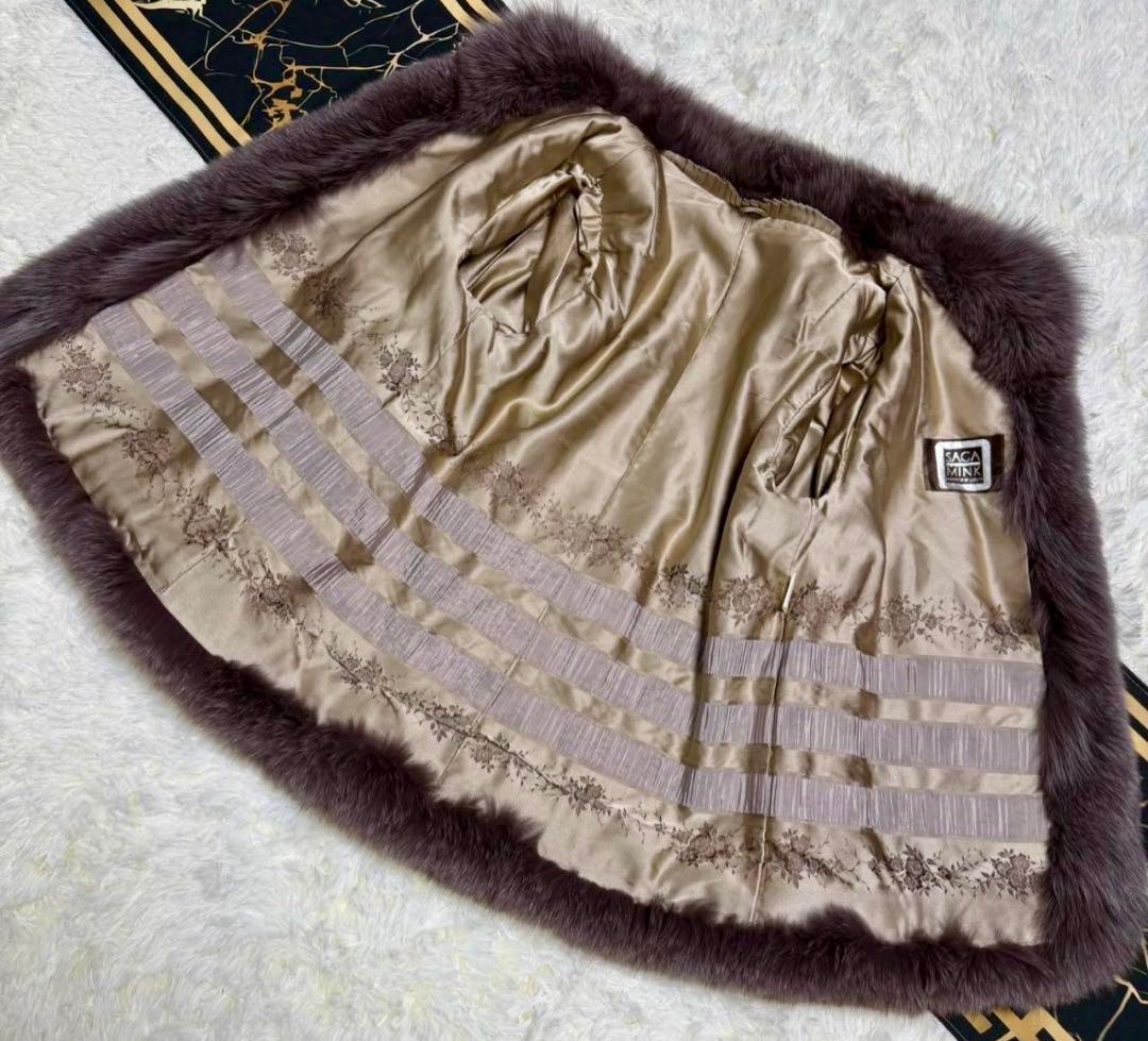 SAGAMINK サガミンク サガフォックス ボリュームファー襟裾