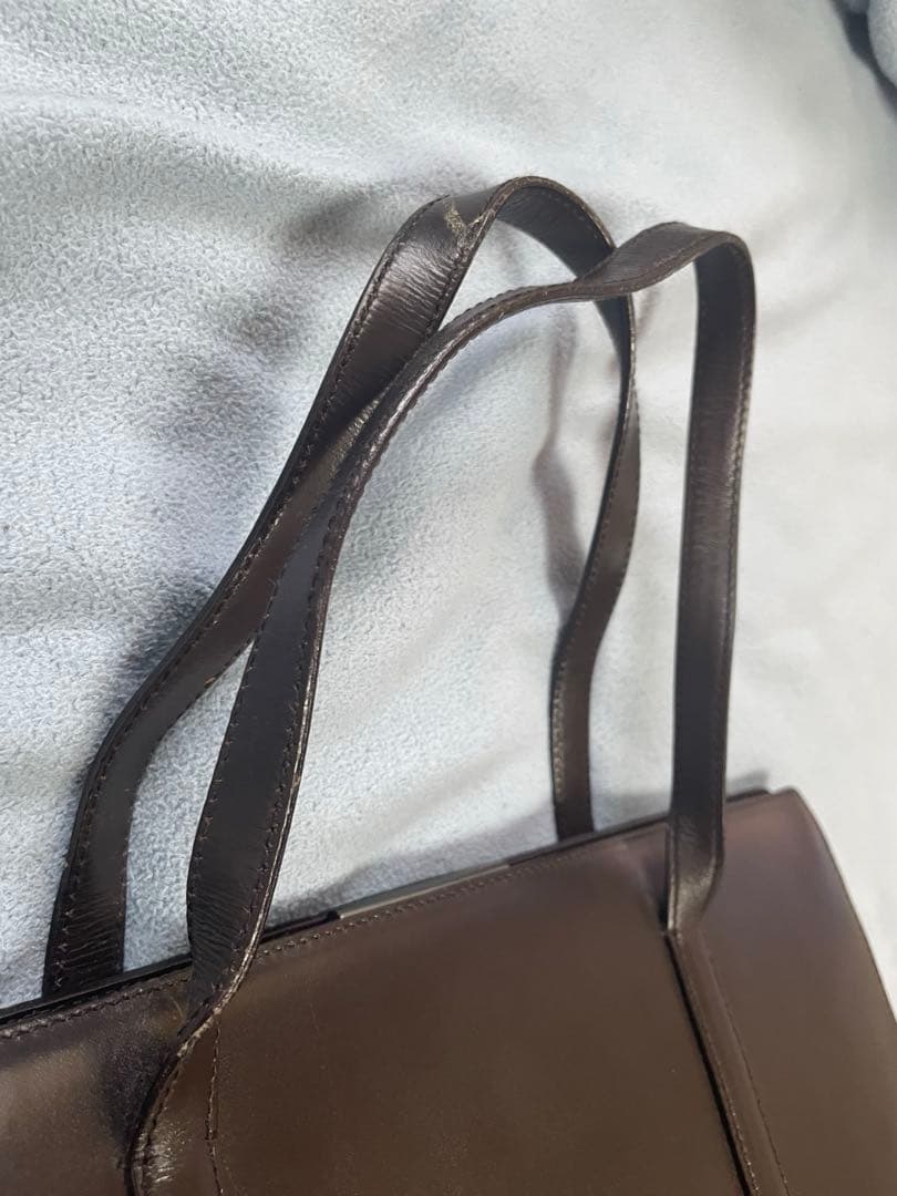 3月限定価格 PRADA レザートートバッグ ブラウン　プラダトート