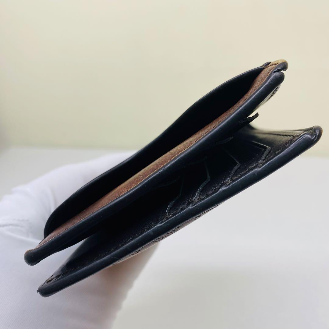 ベルルッティ　レザー/カリグラフィ/二つ折り財布/札入れ/ブラウン/ウォレット