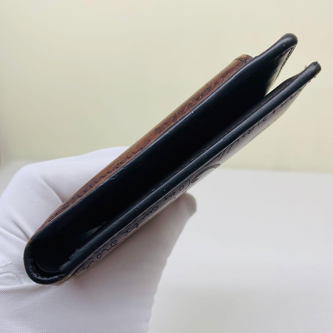 ベルルッティ　レザー/カリグラフィ/二つ折り財布/札入れ/ブラウン/ウォレット