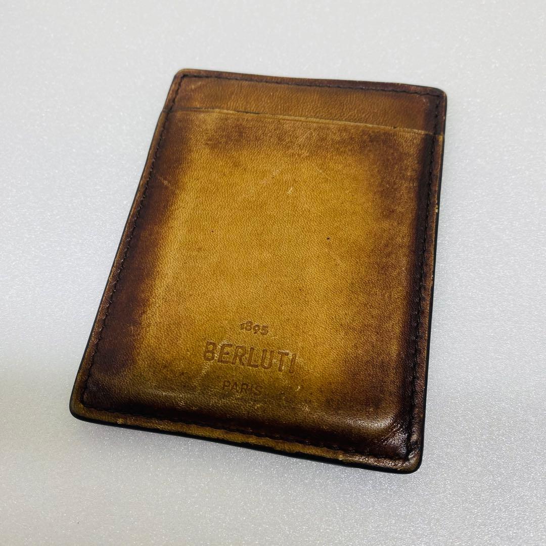 ベルルッティ　レザー/カリグラフィ/二つ折り財布/札入れ/ブラウン/ウォレット