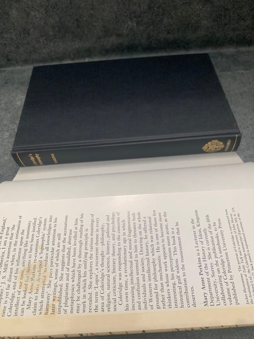 希少　COLERIDGE'S PHILOSOPHY