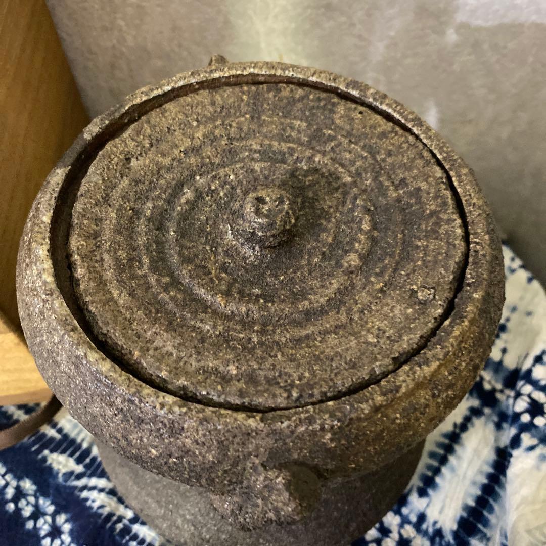 人間国宝　金重陶陽　備前　水指