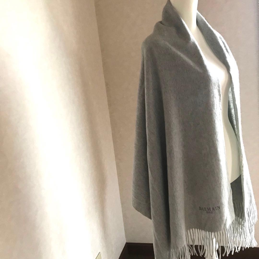 BALMAIN PARIS バルマン　大判　カシミヤ100% マフラー新品未使用